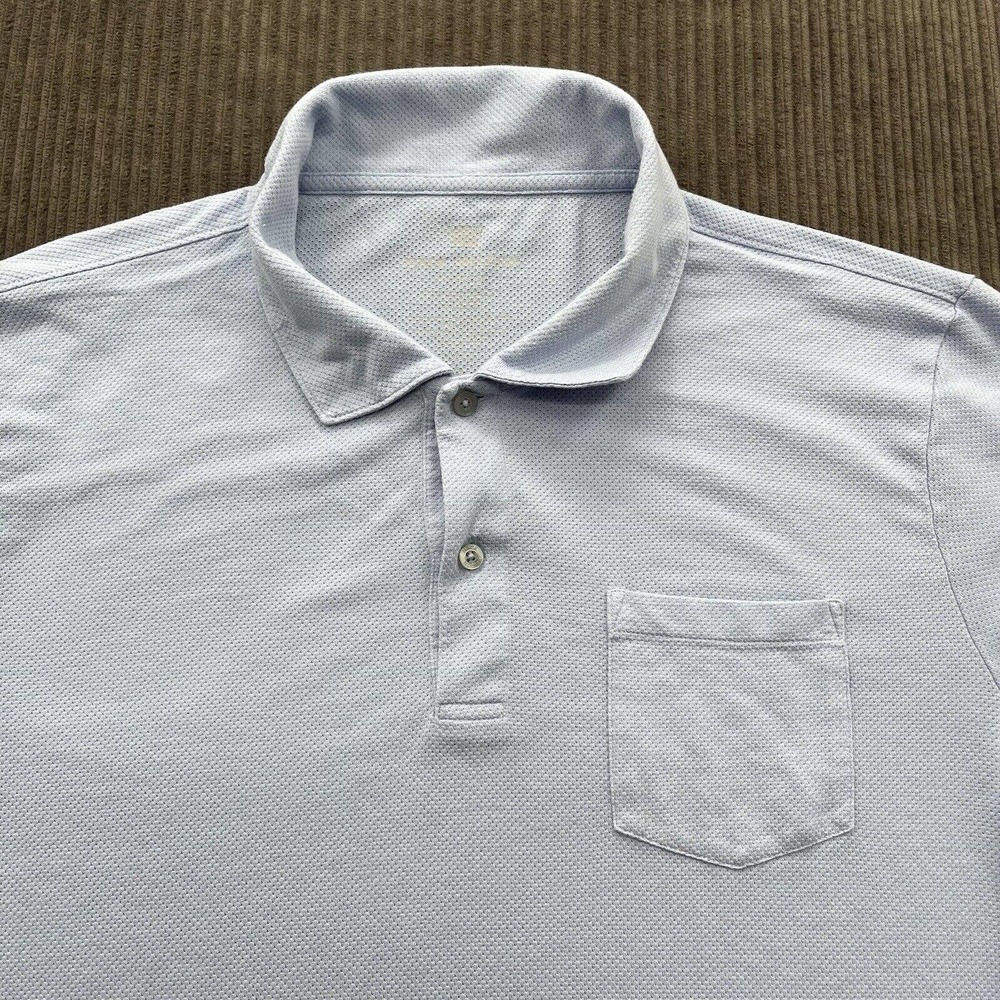 Mack Weldon Polo Shirt Men Size 2XL Blue Outdoors Golfing Golf Preppy Casual. - Picture 8 of 10